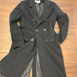 Women’s Black Double-Breasted Coat